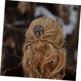 FRCOLOR Vintage Wooden Hairpins for Women Handmade Prong Hair Forks for Ancient Style Parties Durable and Gentle Hair Accessories for Festivals and Ceremonies