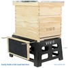 VIVO Black Plastic Beehive Stand for 10 Frame Langstroth Hives,
