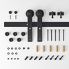 TOIMIOTOIM 12FT Sliding Barn Door Hardware Kit, Fit 72" Width