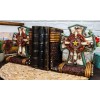 Rustic Western Star Turquoise Birchwood Birch Tree Cross Decorative Bookends