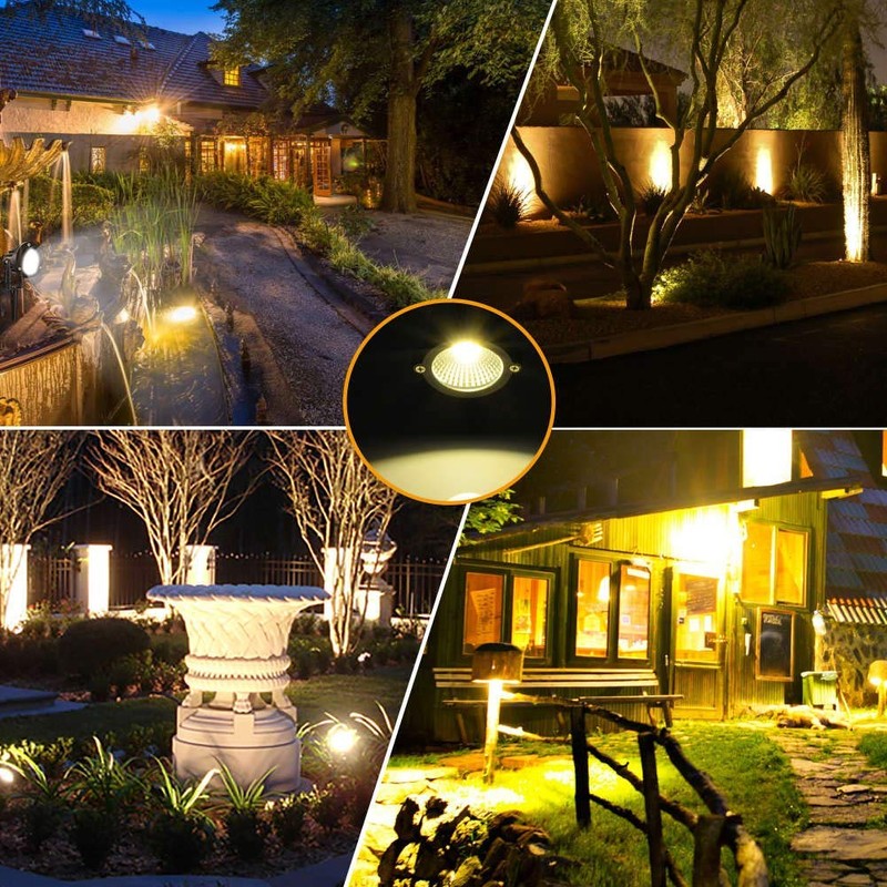 Romwish 120V LED Landscape Lights, 10W 120V Outdoor Landscape Lighting