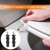 QUARKZMAN Set of 2 M6 Toilet Seat Hinges Screws Expandable