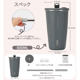 TYESO Tumbler with Straw, 2025 Upgraded Version