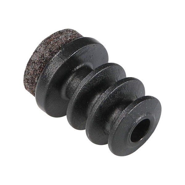 Adsamm® / 32 x Lamellar Plugs with Felt/Black/Diameter 12-14 mm/Round/Furniture