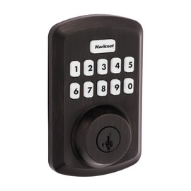 Kwikset 9250TRS-11PS Transitional Powerbolt 2 Electronic SmartCode Deadbolt SmartKey with RCAL Latch and RCS Strike Venetian Bronze Finish