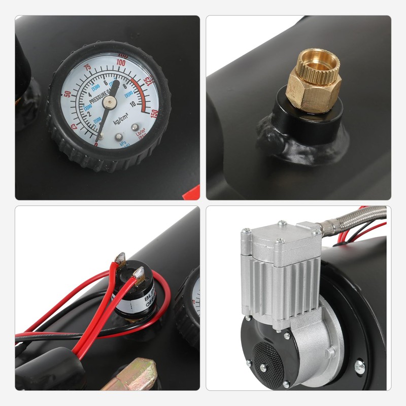 DC 12V MAX 150PSI Air Compressor Tank Pump with 3