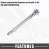 A ABSOPRO Front Rear Axle Bushing Screw Bolt M12 150mm