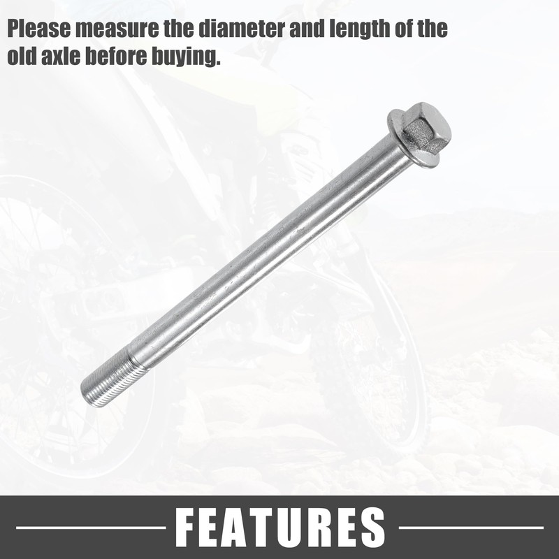 A ABSOPRO Front Rear Axle Bushing Screw Bolt M12 150mm