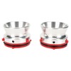 1 Pair NAB Hub Adapters Professional Polished Aluminum Reel to