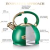 SUSTEAS Stove Top Whistling Tea Kettle - Food Grade Stainless
