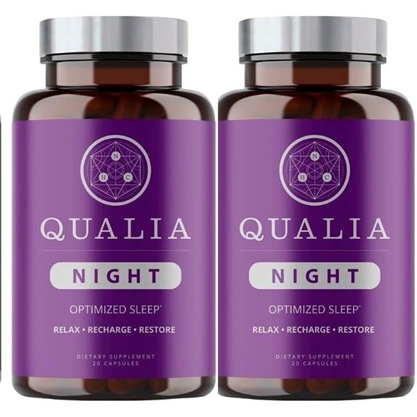 NEUROHACKER COLLECTIVE Qualia Night Sleep Aid | Non-Habit Forming |