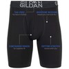 Gildan Men's Cotton Stretch Boxer Brief, Multipack, Black Soot (4-Pack,