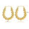 Zillaly Gold Hoop Earrings for Women, Non-Tarnish 14K Gold Plated,
