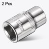 sourcing map 2pcs 12 Points Socket 3/8" Drive 10mm Metric