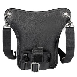 XUELILEU Leather Waist Pack Drop Leg Bag for Men Women Belt Bumbag Multi-Purpose Motorcycle Outdoor Sports Riding Hiking Camping Thigh Bag