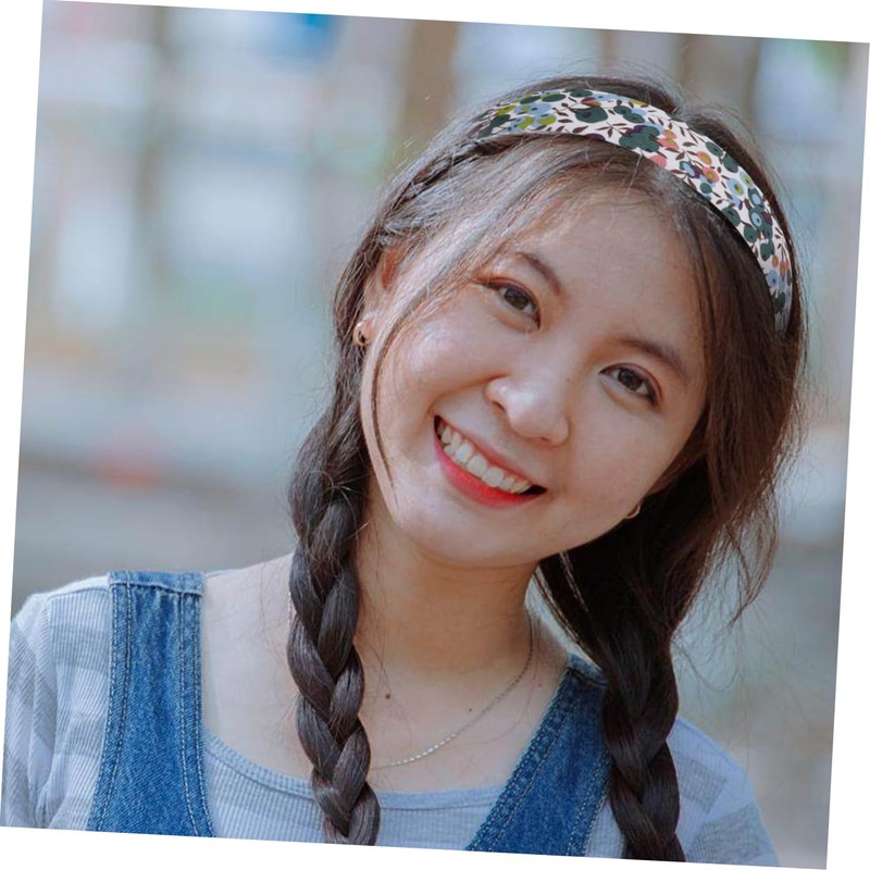 Baluue 5pcs Floral Hair Accessories Headband Set for Women Simple