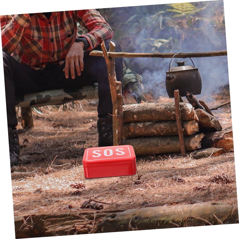 WHAMVOX Survival Box Set Metal Outdoor Tool Organizer Sealed Portable