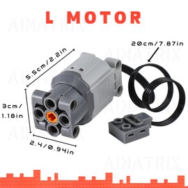 AIMATRIX 2pcs L Motors Power Funtion Set，Compatible with Major Building Block Brand
