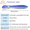 VINFUTIN Soft Bionic Fishing Lure,10Pcs Fishing Equipment Bass Trout,Simulation Loach