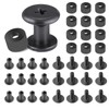 WARRIORLAND Pack of 12 Black Chicago Screws, DIY Screw Kits
