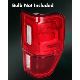 SCITOO Tail Light Assembly Fit 2019-2023 for ford Ranger Right Taillamp Red Clear Lens KB3Z13404G