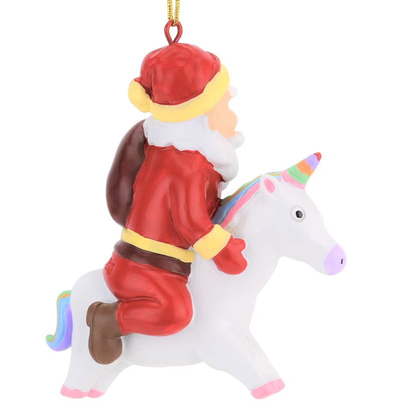 Ornamento de Navidad con diseño de unicornio