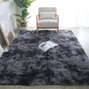Fluffy Rug 8x10 for Living Room - Large Grey Plush