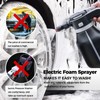 Electric Foam Sprayer,2L Portable Rechargeable Cordless Pressurized Spray Foam Cannon,