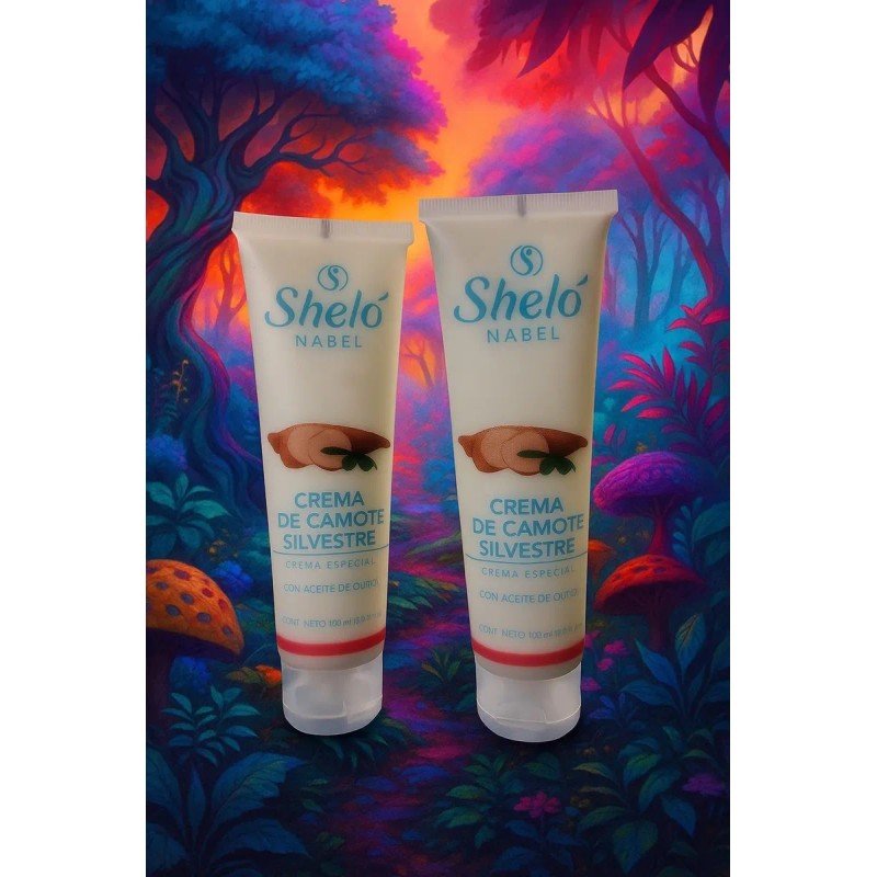 Crema Corporal Camote Silvestre Shelo Nabel Coco Olivo