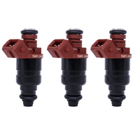 HiSport Fuel Injector 3 PCS 5WY2404A Compatible with John Deere 825i Gator 3 Cylinder Engine MIA11720