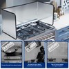 KOBSAINF 4 Sided Splatter Guard,Foldable Stainless Steel Oil Splatter Screens