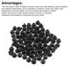 MECCANIXITY 300pcs Plastic Hole Plugs, 5mm (3/16 Inch) Black Screw