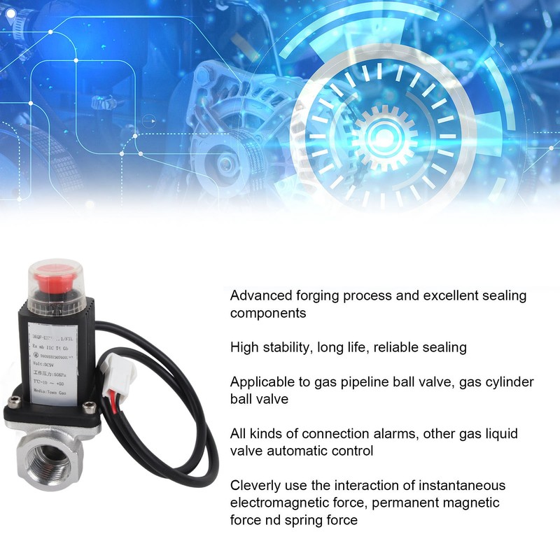 Gas Solenoid Valve Emergency Smart Automatic Control Electromagnetic for Pipeline