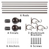 Kemmie 1" Classic Window Curtain Rod with Round & Barrel