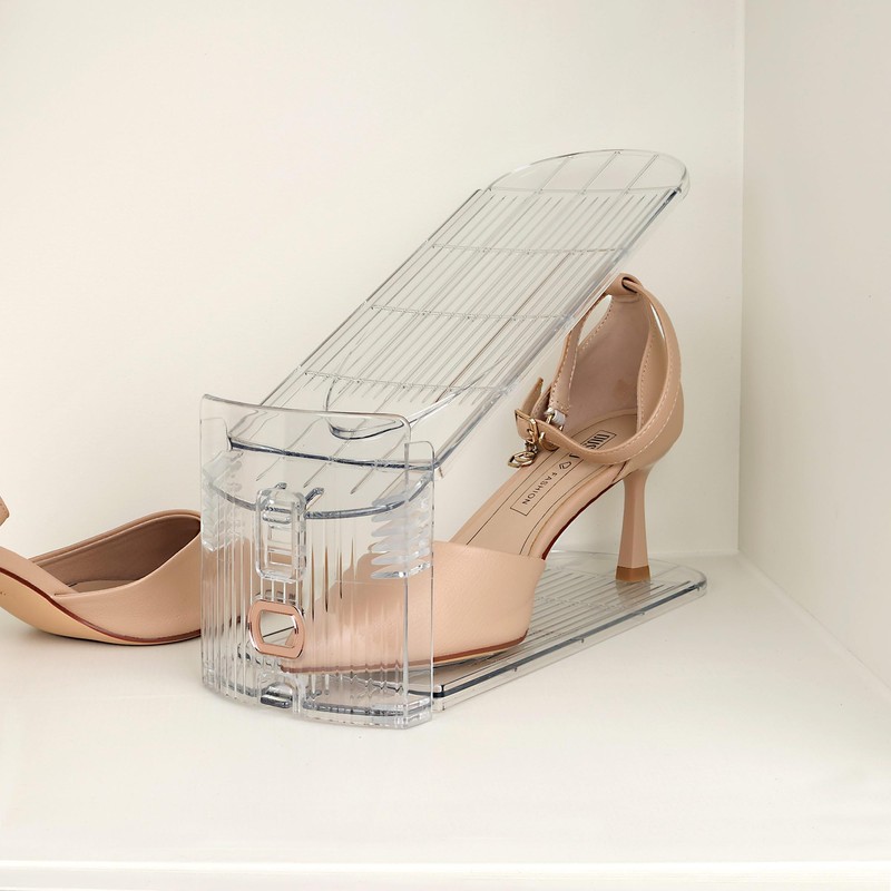Yes!Fresh Shoe Slots Organizer, Adjustable Shoe Rack Stacker Storage Space