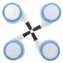 Kisangel 4Pcs Stroller Replacement Wheels Durable Rubber Walker Parts for Easy Installation Compatible with Various Walkers and Strollers Resilient Caster Wheel