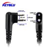 KEYBLU G Shape Earpiece with PTT Mic, 2 Pin Single