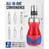 WORKPRO 12-in-1 Stubby Ratcheting Multi-bit Screwdriver, Short Screw Drivers with