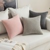 MIULEE Corduroy Cushion Cover Fabric Granule Throw Pillow Case Square