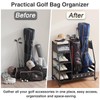 Lauren&Harold Golf Bag Organizer Garage Storage, Golf Storage Rack Stand