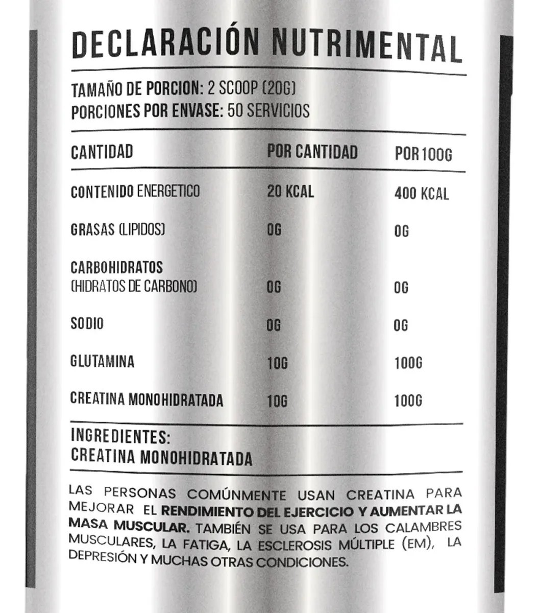 Black 1kg Creatina  Glutamina 50 Servicios Varios Sabores