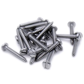 No.6 x 0.75 (3.5mm x 19mm) Slot Pan Self-Tapping Screw - Stainless Steel (A2) (Pack of 20)