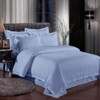 Italian Striped 4PC King Sheet Set, Light Blue