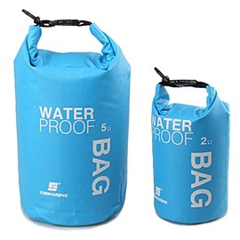 Uncle Paul Boat Dry Bags - Blue 2L Waterproof Bag For Drifting Boating Kayaking Fishing Rafting Swimming Camping Canoeing Surfing 2 Litres