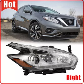 YLT AUTO For 2015-2018 Nissan Murano Halogen Projector Headlight w/LED DRL Right Side