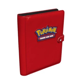 Ultra Pro | Pokemon Premium 4-Pocket Snap Binder - Red | Trading Card Accessory