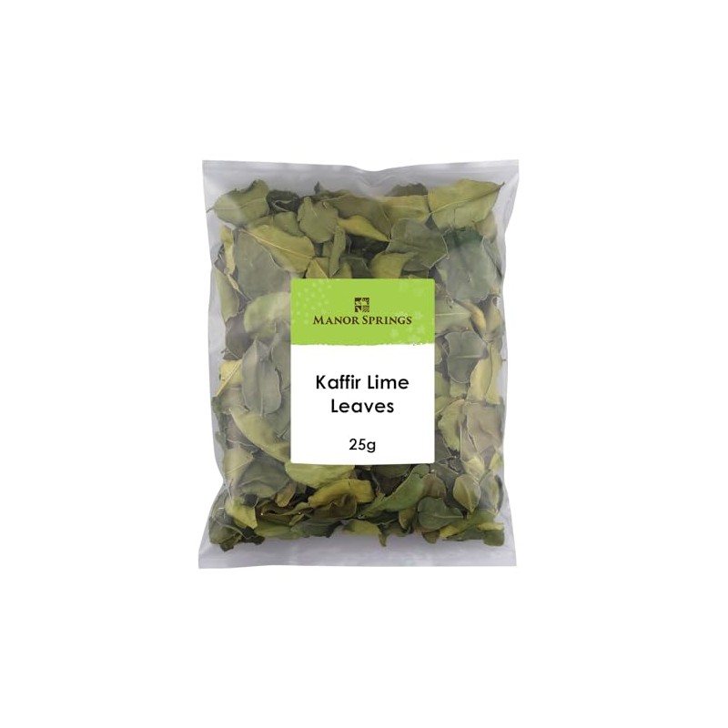 Dried Kaffir Lime Leaves 25g by Manor Springs