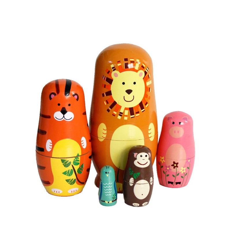 Handmade Wooden Nesting Doll Russian Doll Kits Colourful Decoration (Fairy