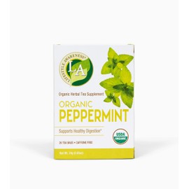 Lifestyle Awareness Organic Peppermint Tea, Caffeine Free, 20 Tea Bags