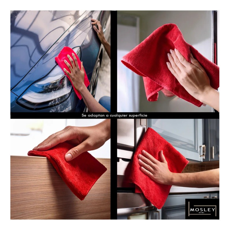 Trapo Toalla Microfibra Secado De Autos 16 Piezas 40x40 Cms